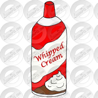 Whipped Cream Can Clipart