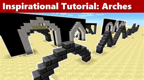 Minecraft How To Build Arches (Tutorial) (Including Roman arch, Ogee ...