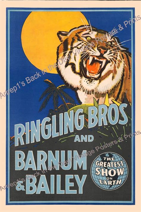 Circus Tiger Posters