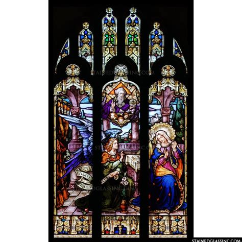 "Glorious Annunciation" Religious Stained Glass Window