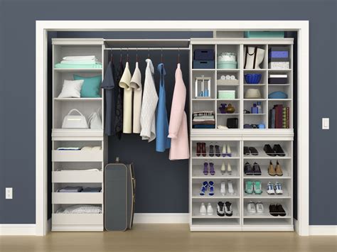 ClosetMaid 4566 Modular Closet Storage Stackable Shoe Shelf Unit, White ...