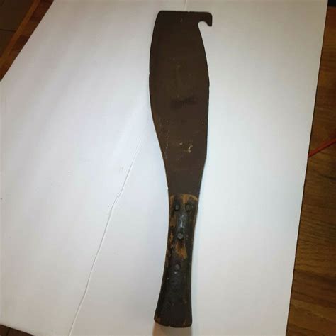 ANTIQUE SUGAR CANE KNIFE MACHETE JUNGLE WOODEN RIVETED HANDLE for Sale - Final Fantasy Compendium