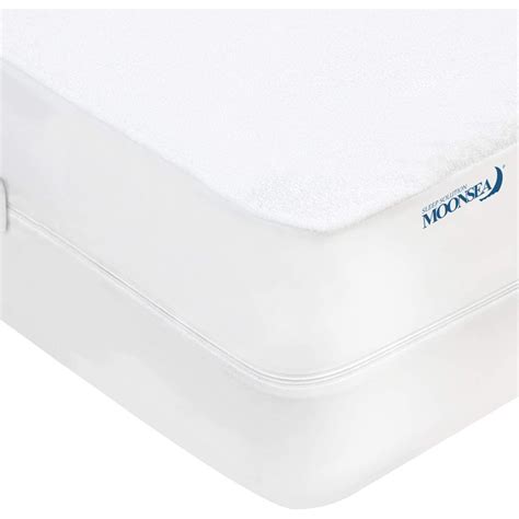 Zippered Mattress Protector with Ultra Soft Cotton Terry Surface, 6-Side Waterproof Mattress ...