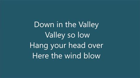 Andy Griffith's Down in the Valley Lyrics - YouTube