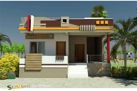 Front Elevation Single Floor House Front Elevation Simple Home Design In Village - Just go Inalong