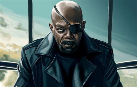 Wallpaper agent, S. H. I. E. L. D, Fury, Nick Fury, Samuel L. Jackson ...