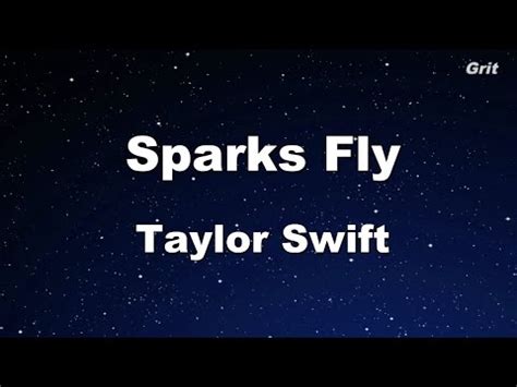 Sparks Fly - Taylor Swift Karaoke【No Guide Melody】 - YouTube
