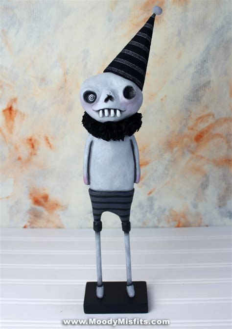 Creepy Figurines Home Decor, Gothic Halloween Art Dolls