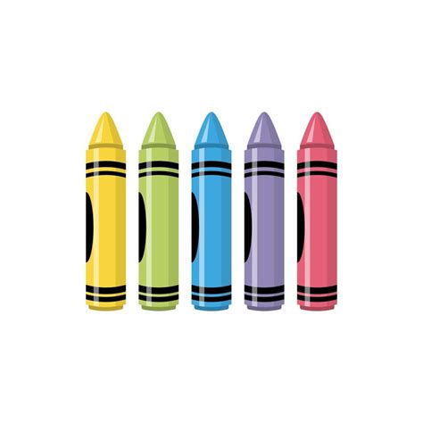 Cartoon school kids crayons set 2813621 Vector Art at Vecteezy