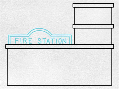 How to Draw a Fire Station - HelloArtsy