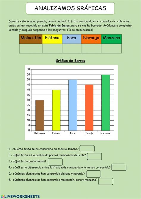 Ficha De Grafico De Barras Para Segundo De Primaria | Porn Sex Picture