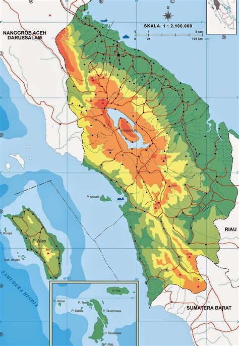 Peta Sumatera Utara Lengkap Beserta Keterangan dan Gambarnya | Lensa Budaya