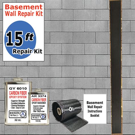 15-FT BASEMENT WALL REPAIR KIT - CarbonKevlarSupply.com