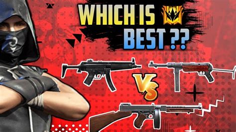 MP5 VS MP40 VS THOMPSON GUN FULL COMPARISON IN FREEFIRE || WHICH IS BEST SMG GUN FREE FIRE ...