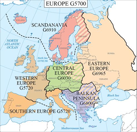 LC G Schedule Map 18: Europe Regions | WAML Information Bulletin