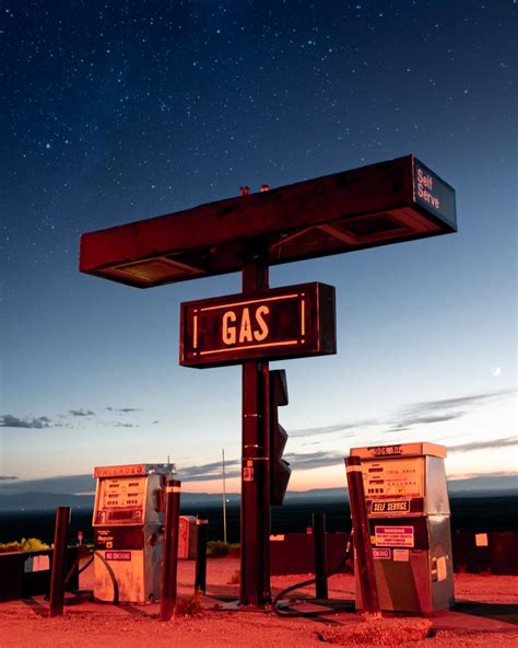 Vintage Gas Station Under the Stars Art Print by jtxcreative - X-Small | Old gas stations, Gas ...