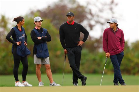 Tiger Woods' daughter Sam serves as his caddie for 1st time - ABC News