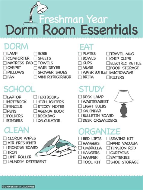 Here's a dorm room essentials checklist to help you stay organized and figure out what you need ...