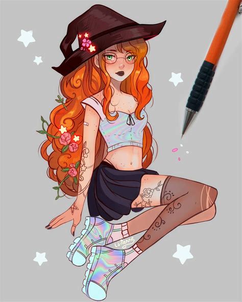 Ginger Witch by larienne | Witch drawing, Witch art, Witch