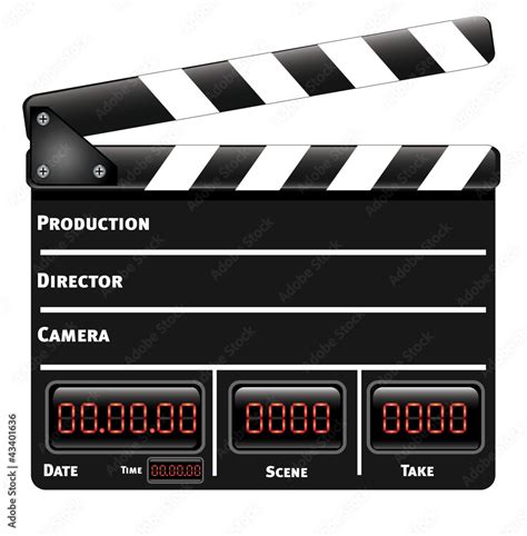 Digital clapper board_1 Stock Vector | Adobe Stock