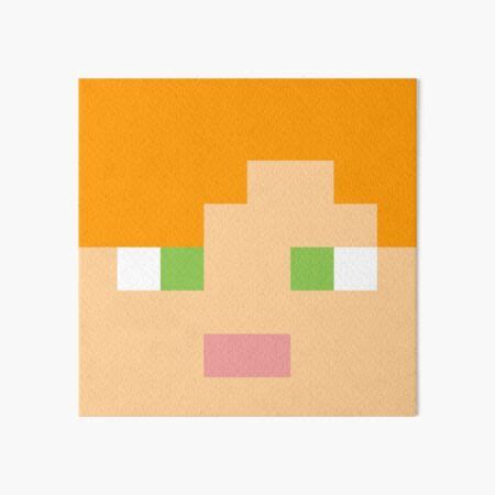 "Minecraft Alex Face" Art Board Print by ddkart | Redbubble