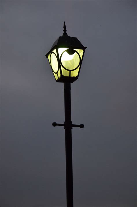 Free Images : outdoor, night, urban, green, lantern, street light, lamp post, black, electricity ...