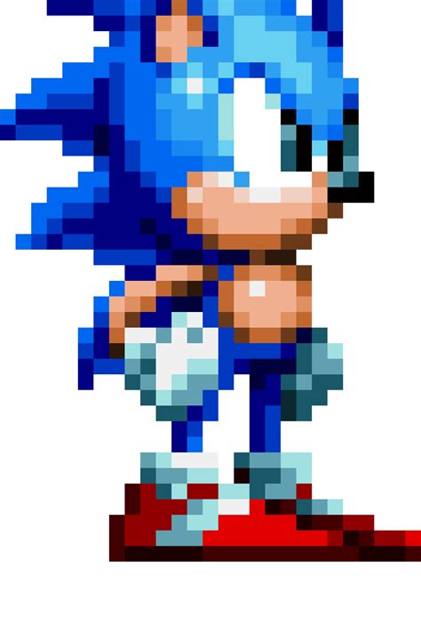 Custom Sonic Character Sprite V1.1- APL | Pixel Art Maker