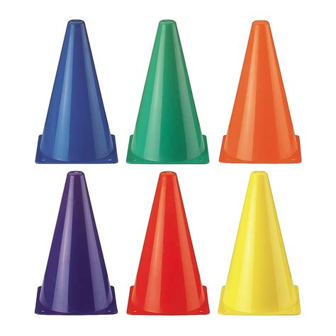 Rainbow Cones, 6 Colors, 12 Cones - Walmart.com - Walmart.com