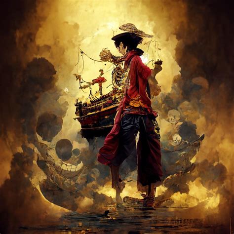 Pirate King drawn by AI : r/MemePiece