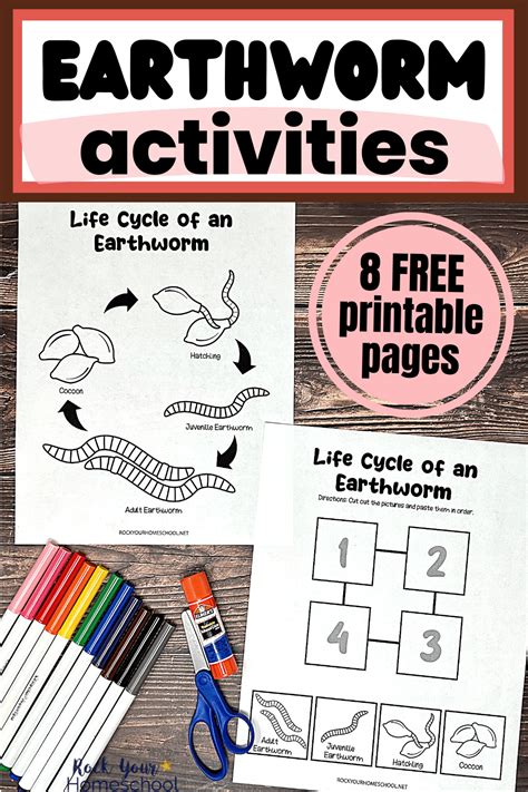 Earthworm Activities for Science Fun: Ideas and 8 Free Printables