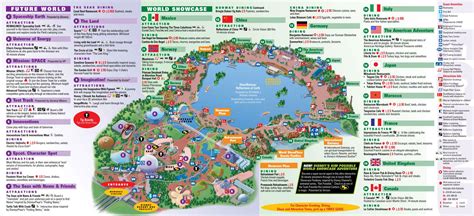 EPCOT center map - EPCOT Disney World map (Florida - USA)