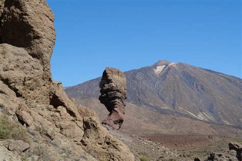 Volcanic Rocks Near Volcano Teide, Tenerife Island, Spain Stock Image ...