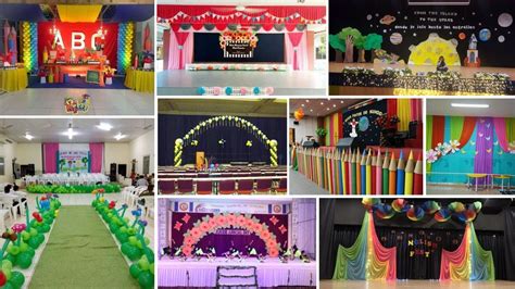 Annual function decoration ideas | stage decoration ideas for school functions | Stage ...