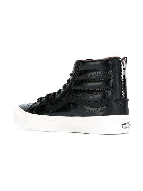 Lyst - Vans High-top Zip Sneakers in Black