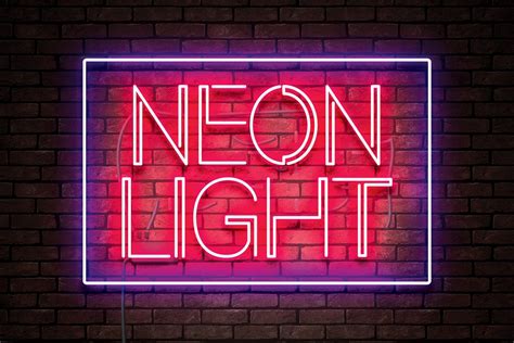 Neon Light Font - Dafont Free