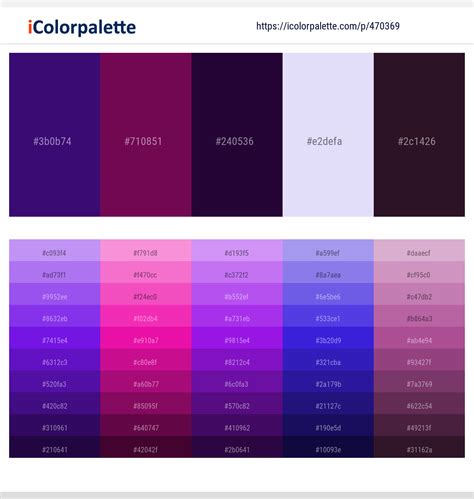 14 Latest Color Schemes with Indigo And Lavender Color tone combinations | 2024 | iColorpalette