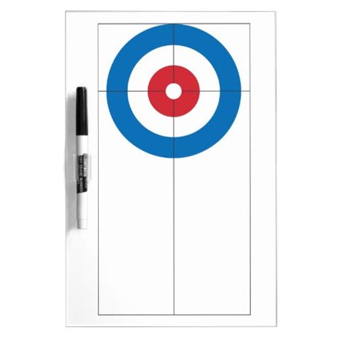 Curling rings dry erase whiteboard | Zazzle