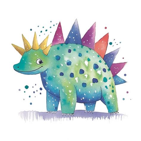 Premium Photo | Brightly colored dinosaur with a crown on its head ...