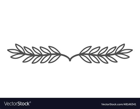 Floral divider Royalty Free Vector Image - VectorStock