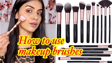 MAKEUP BRUSHES FOR BEGINNERS | Makeup Brushes & Their Uses | Affordable Makeup Brushes Set In ...