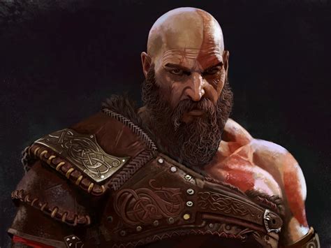 Kratos God of War Ragnarök Art Wallpaper, HD Games 4K Wallpapers ...