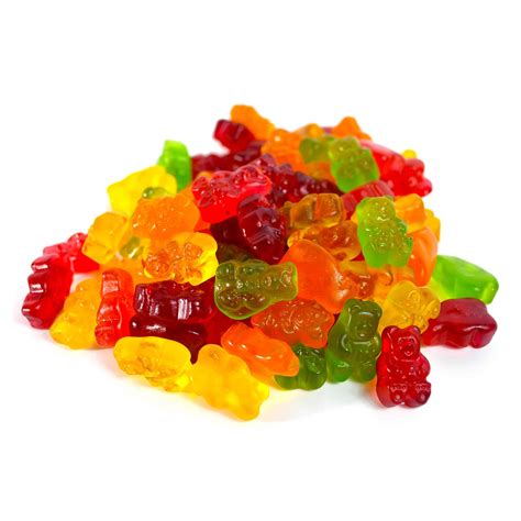 5 Natural Flavor Gummy Bears - LorentaNuts.com