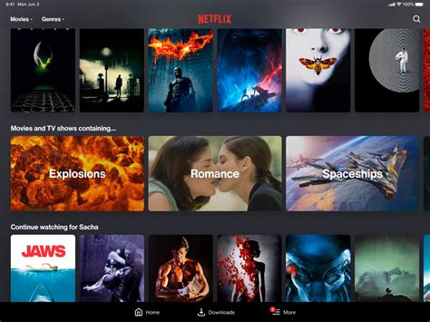 Netflix theme concept by Sacha Jerrems on Dribbble