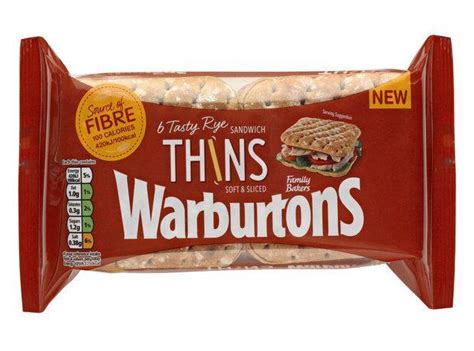 Warburtons adds rye and white Sandwich Thins to line-up