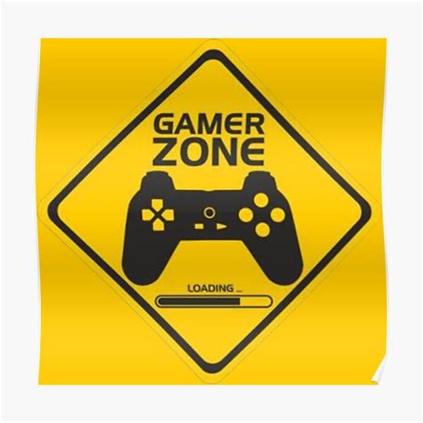 "Gamer Zone design " Poster by G-FLORIAN | Redbubble