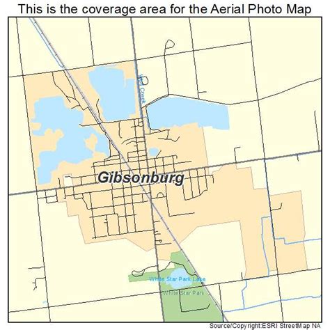 Aerial Photography Map of Gibsonburg, OH Ohio