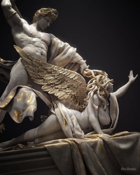 Medusa and Perseus, Doc Zenith, Digital sculpture, 2020 : r/Art