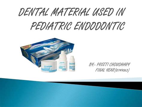 dental materials use in pedodontics