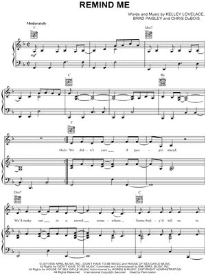 "Remind Me" Sheet Music - 4 Arrangements Available Instantly - Musicnotes