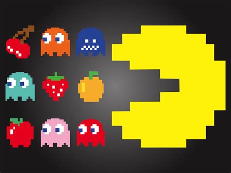 Pac Man Characters Vector Art & Graphics | freevector.com